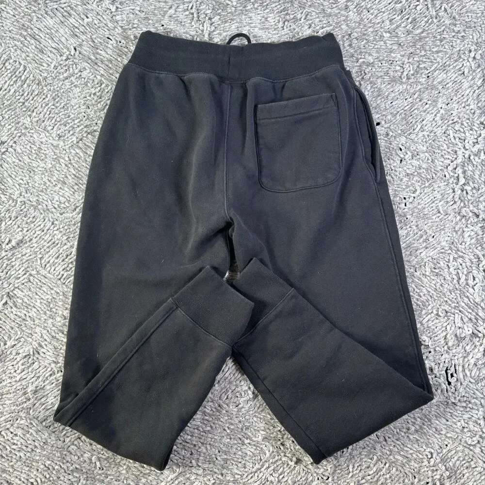 Champion Reverse Weave Sweatpants Mens Medium Black Activewear Training Gym Run